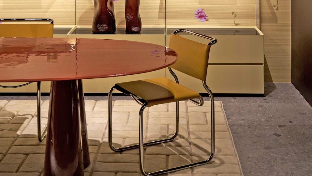 Sedia in cuoio CH66 di Cassina