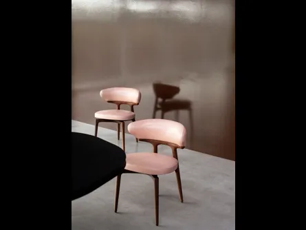 Sedia Clotilde in pelle di Baxter