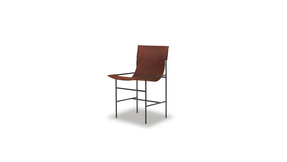 Sedia in pelle Leggia di Baxter