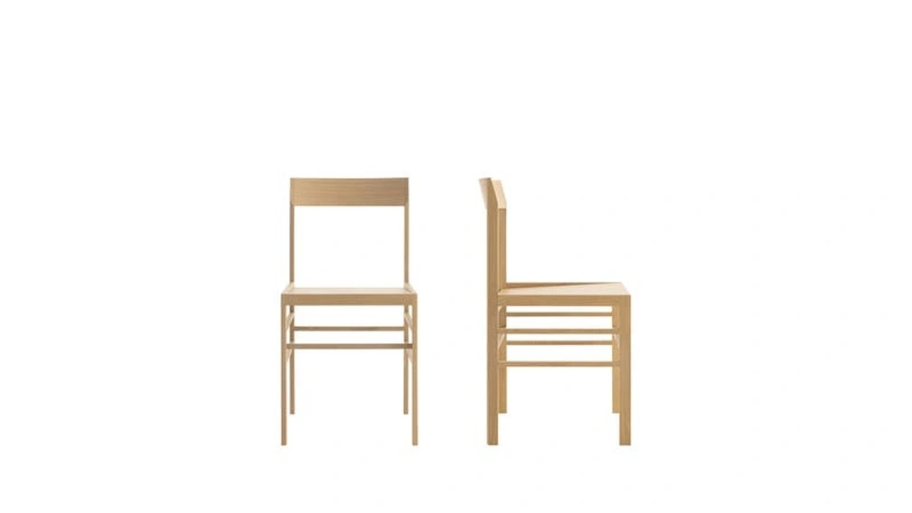 Sedia in rovere massello Metric di B&B Italia