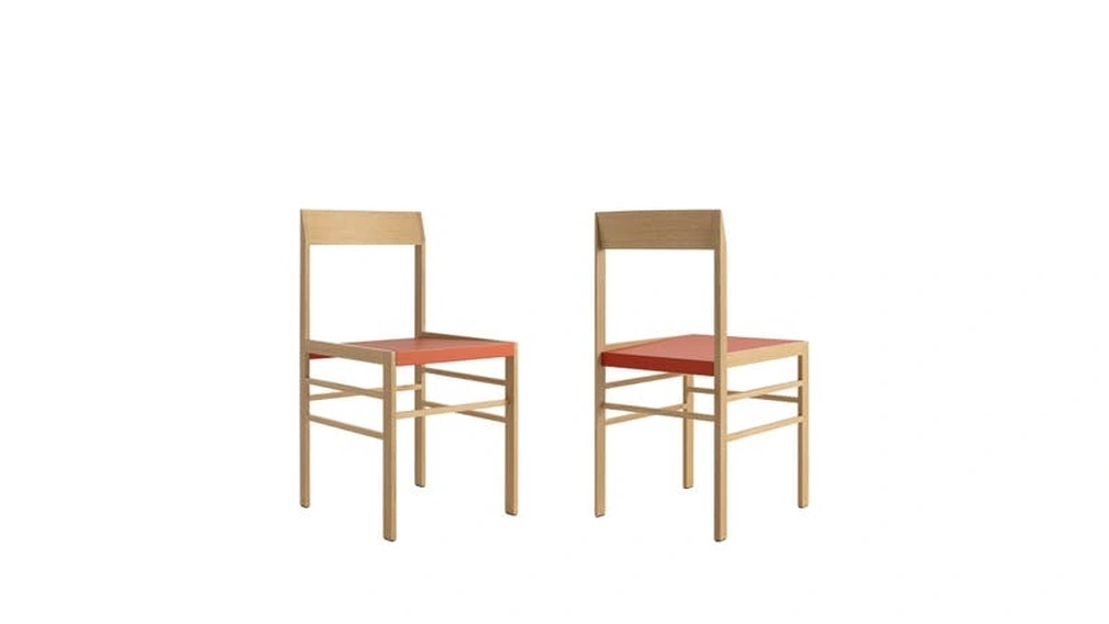 Sedia in rovere massello Metric di B&B Italia