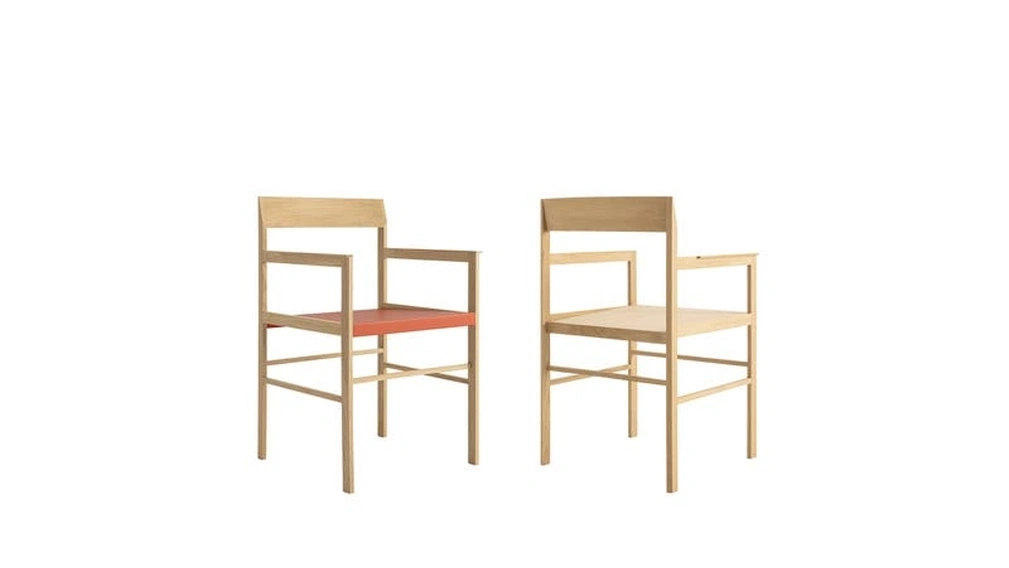 Sedia in rovere massello Metric di B&B Italia