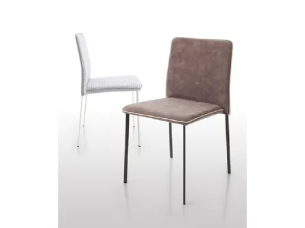 Sedia impilabile ergonomica con schienale flessibile Stella Flex di Riflessi