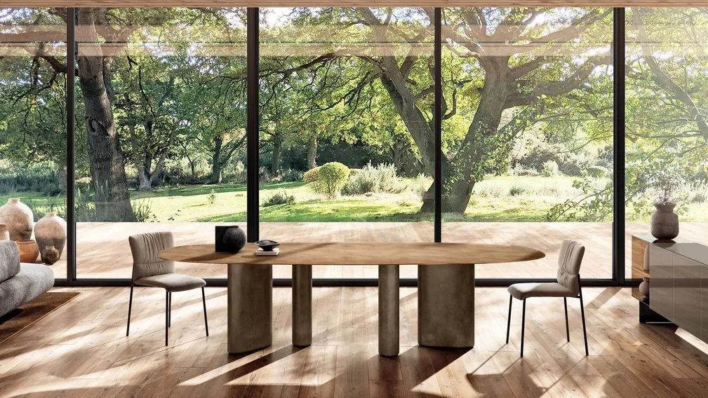 Sedia Woop in tessuto imbottito di Lago