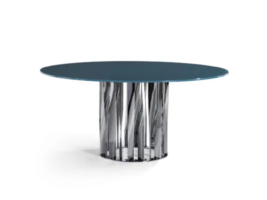 Tavolo Boboli con struttura in alluminio e piano in marmo di Cassina