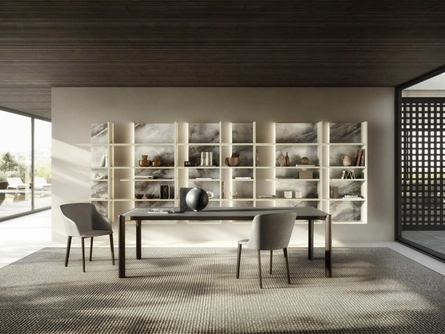 Tavolo in vetro Correr Slim 2762G di Lago