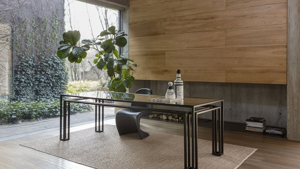 Tavolo in cristallo Hotline di Mogg