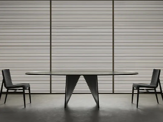 Tavolo Lambda Rovere Nero di Rimadesio