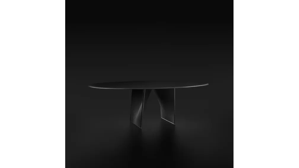 Tavolo Lambda in Rovere Nero di Rimadesio