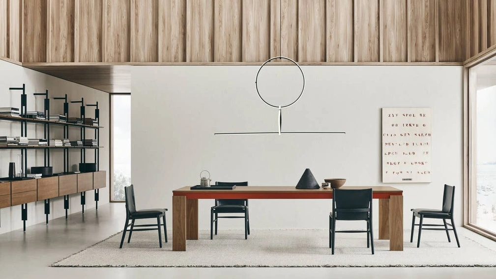 Tavolo Parallel Structure in legno di B&B Italia