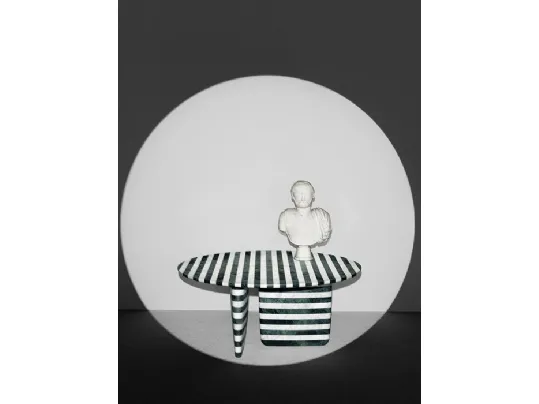 Tavolo di design Tobi Ishi marmo rigato di B&B Italia
