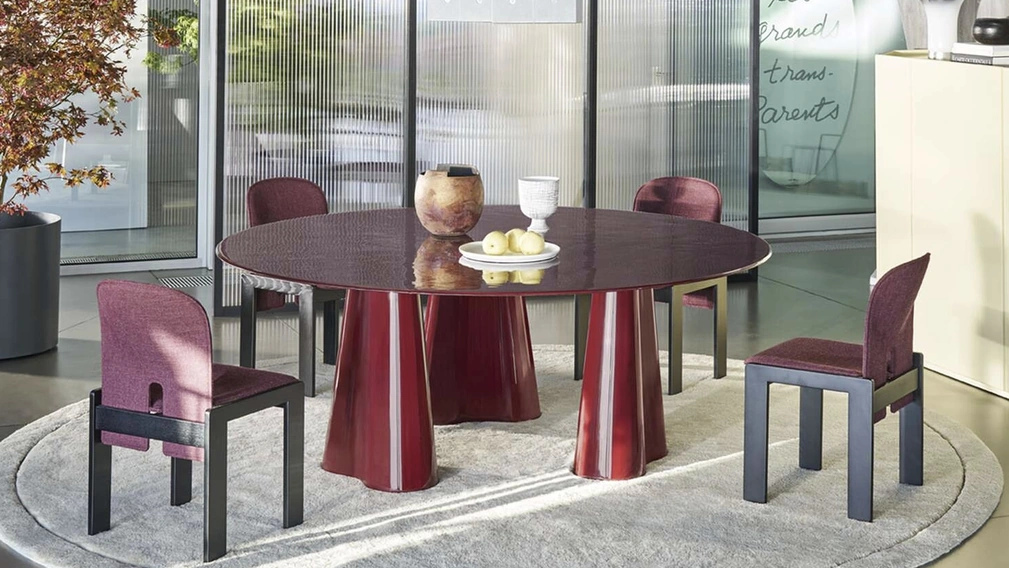 Tavolo in vetro Treflo di Cassina
