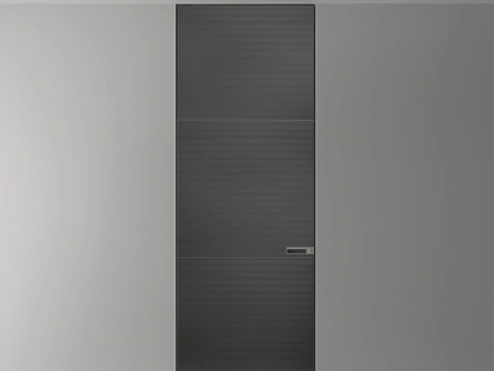 Porta per interni a filo muro Radius Grigio Scuro di Rimadesio