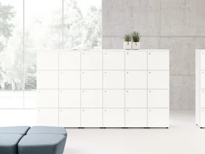 Armadio Archivio Oggetti per Ufficio Bianco di Las Mobili