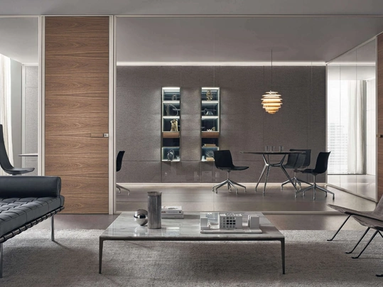 Mobile Ufficio Modulor Tessuto Nebbia di Rimadesio