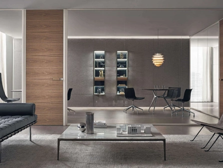 Mobile Ufficio Modulor Tessuto Nebbia di Rimadesio